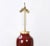19th Century Chinese Qing Double Bulb Pull Switch Oxblood Glaze Lamp With Gold Leaf Top and Base. For Sale In New York - Image 6 of 8