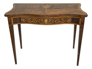 Sheraton Inlaid Card Table in Mahogany, 1910