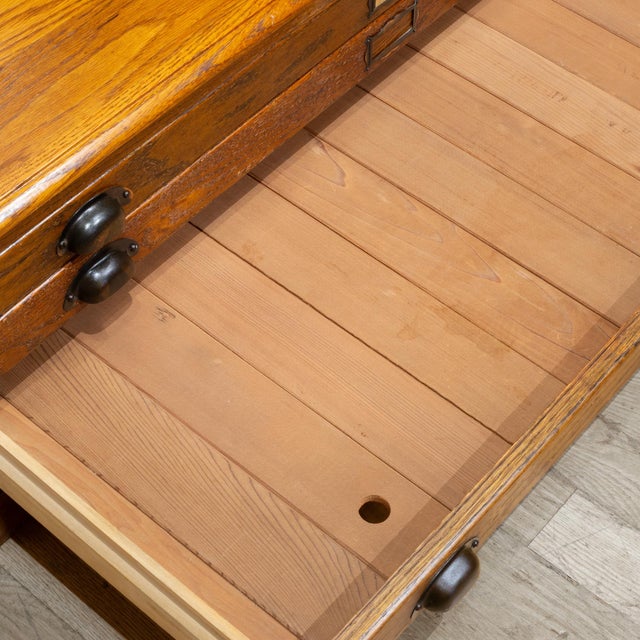 Early 20th C. Flat File Map Cabinet c.1940 For Sale - Image 9 of 12