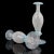 Antique Murano White Zanfirico Ribbons Sky Blue Detals Italian Art Glass Footed Flower Vase For Sale - Image 9 of 9