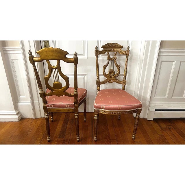 2000 - 2009 2000s Reupholstered Theodore Alexander Althorp Boudoir Chairs- Set of 2 For Sale - Image 5 of 12
