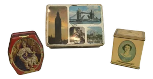 Vintage English Tins - Set of 3