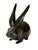 Metal Vintage Bronze Hare For Sale - Image 7 of 12