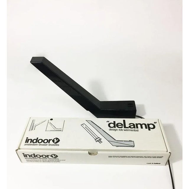 Black Dutch Delamp Lamps by Rob Wermenbol, 1980s, Set of 2 For Sale - Image 8 of 10