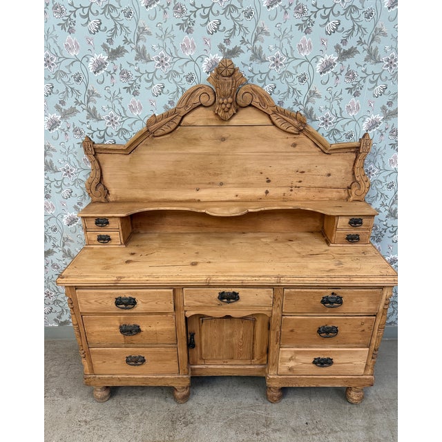 Victorian English 2-Part Buffet For Sale - Image 5 of 18