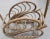 Wood Large Vintage Rattan Basket With Handle For Sale - Image 7 of 10