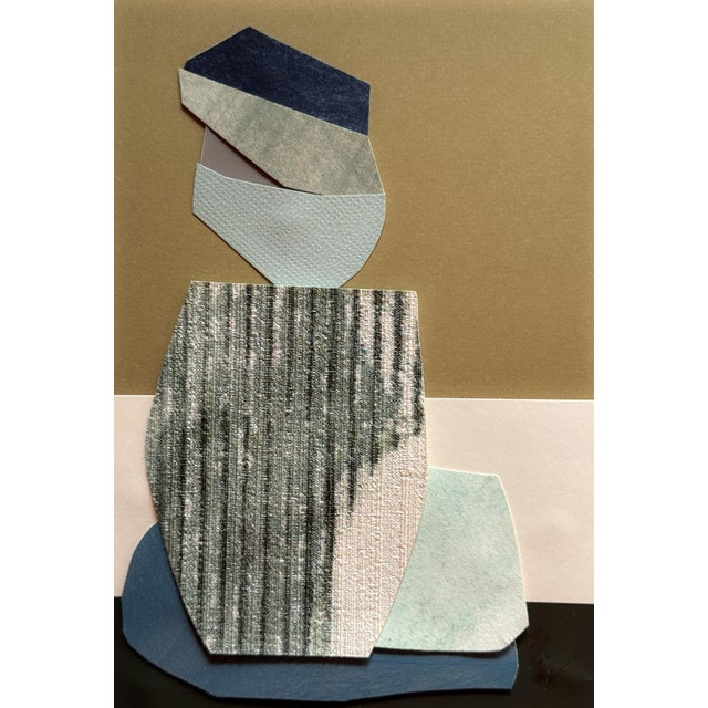 Abstract "Superbloom 6" Original Mixed-Media Collage on Paper by Zac Woodiel For Sale - Image 3 of 9