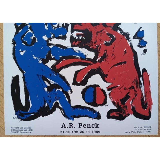 Original Ar Penck Exhibition Poster, Amsterdam, 1989 For Sale - Image 9 of 11