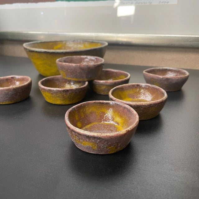 Mid-Century Pottery Bowls, 1950s, Set of 8 For Sale - Image 3 of 8