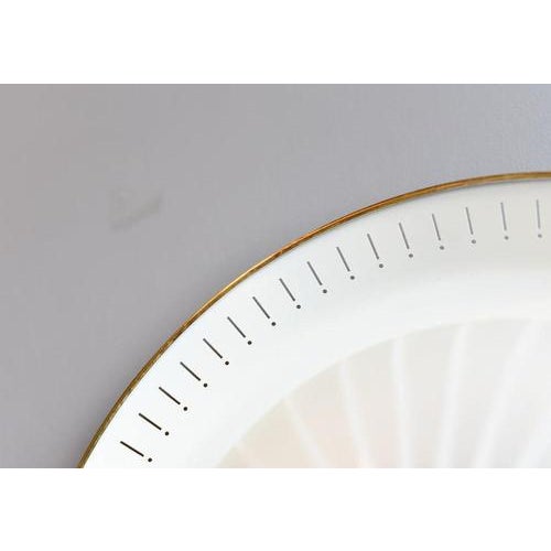 Metal Mid-Century Modern Striped Glass Wall Lights, 1950s, Set of 2 For Sale - Image 7 of 11