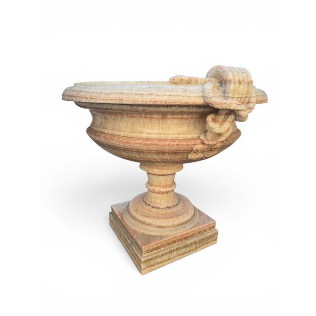 Onyx Kraters with Pedestals, 1950s, Set of 2 For Sale - Image 4 of 10