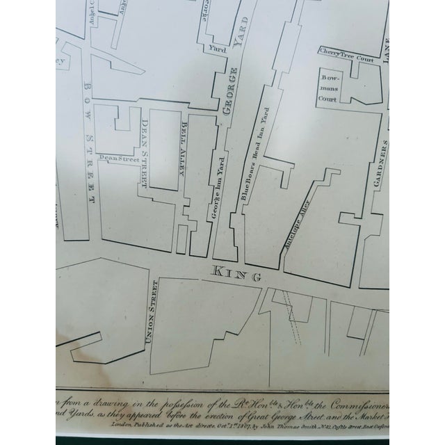 Early 19th Century 1807 J. T. Smith Framed Westminster London Map Engravings - Pair For Sale - Image 5 of 12