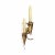 Art Deco Bronze Torchiere Wall Light with Glass Candles, 1950s For Sale - Image 12 of 12