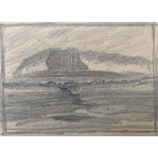 1940s Krumm Hans, Hallig Friesenhaus with Trees, 1890s, Gouache and Ink For Sale - Image 5 of 13