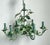 Vintage Regency Tole Rose Chandelier For Sale - Image 11 of 12