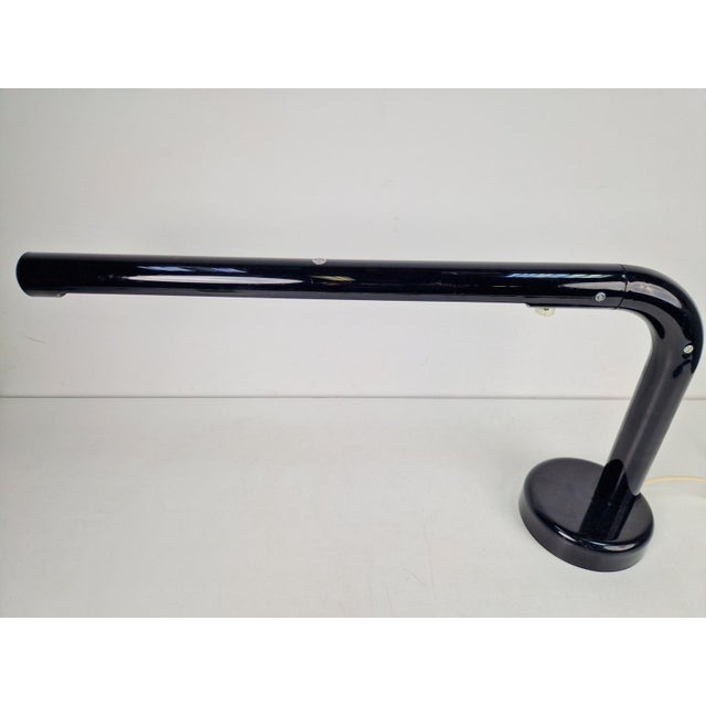 Vintage Black Tube Desk Lamp by Anders Pehrson for Atelje Lyktan, 1970s For Sale - Image 11 of 13