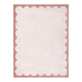 Fossay Shag Machine Woven Rug Rose 5x7 For Sale