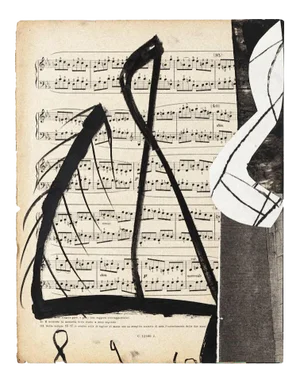 Musical Notes Mixed Media by Tommaso Cascella, 2009
