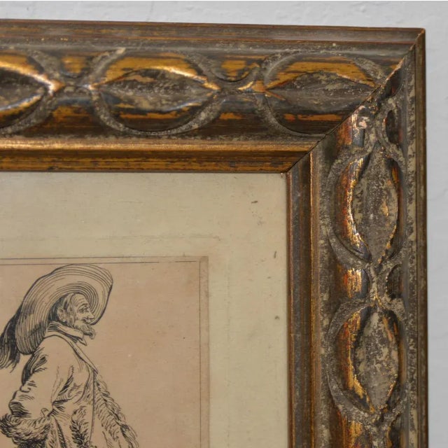 Jacques Callot "The Musketeer" Engraving From the Les Nobles Series 18th to 19th C. For Sale - Image 4 of 9