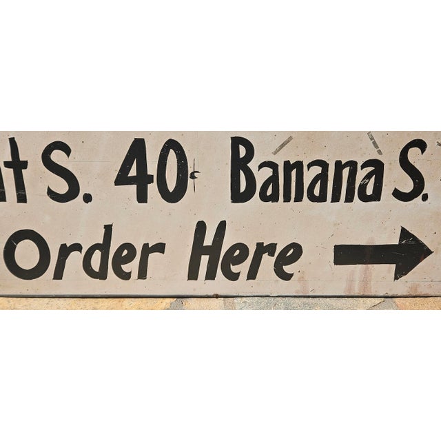 Rare Antique Double-Sided Coke & Appalachian Cafe Menu Sign For Sale - Image 12 of 18