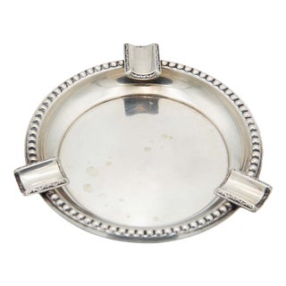 Circular Silver Ashtray For Sale