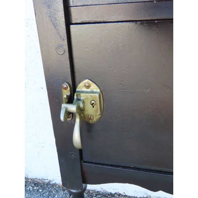Early 1900s Cigar Tobacco Humidor Chest Box Cabinet With Ashtray 6347 For Sale - Image 12 of 18