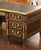 19th Century French Louis XVI Mahogany, Bronze & Leather-Top Partner Desk For Sale - Image 12 of 15