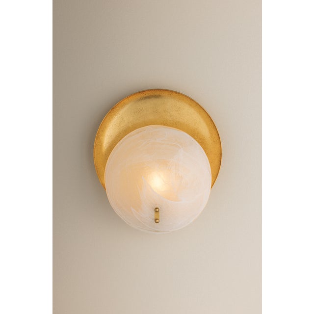 Mitzi Shanette 10.75 in. 1 Light Wall Sconce in Vintage Gold Leaf Finish For Sale - Image 11 of 11