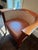 Brown Donghia Hard‑Shell Barrel Chair – Leather Seat & Patterned Textile Interior For Sale - Image 8 of 9
