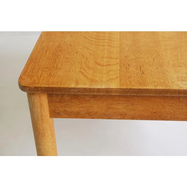 Mid-Century Modern Vintage Oak Coffee Table by Borge Mogensen, 1950 For Sale - Image 3 of 11
