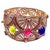 Bochic "Capri" Natural Ruby, Sapphire & Emerald Cuff Set In 18K Gold & Silver For Sale - Image 15 of 18