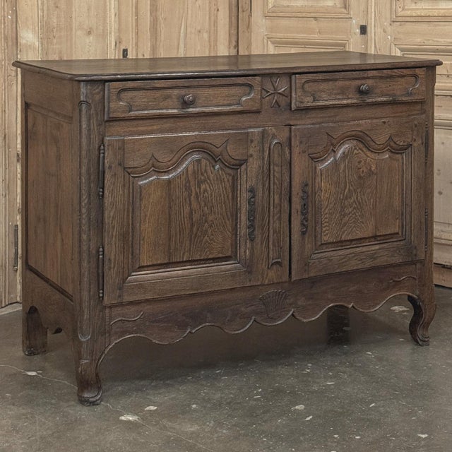 18th Century Country French Louis XV Oak Buffet ~ Sideboard For Sale - Image 4 of 18