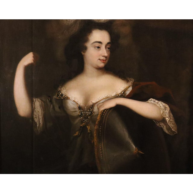 After Willem Wissing, Portrait of the Duchess of Marlborough as Minerva, 1680, Oil on Canvas For Sale - Image 6 of 14