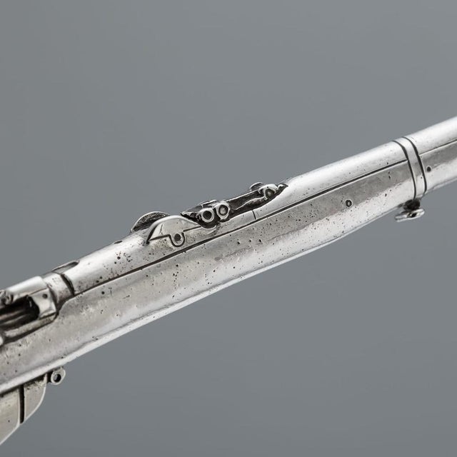 Antique English Silver Rifle Shooting Trophy, London, 1915 For Sale - Image 11 of 18