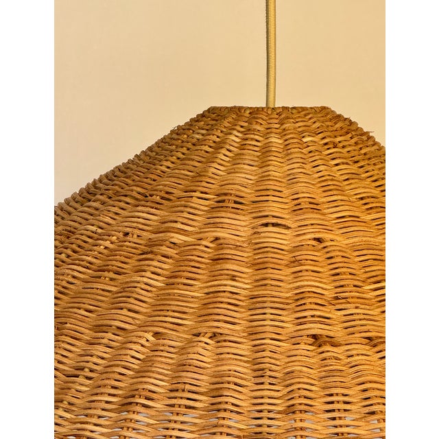 Modern Modern Rattan Pendant For Sale - Image 3 of 6