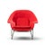 Eero Saarinen for Knoll Mid Century Womb Chair This chair measures: 39 wide x 33 deep x 36 high, with a seat height of...