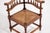 Antique Walnut Corner Chair with Spindle Back and Straw Seat, 1890s For Sale - Image 11 of 12