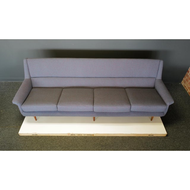 Mid 20th Century Tapered Leg Sofa Attributed to Milo Baughman For Sale In Oklahoma City - Image 6 of 14