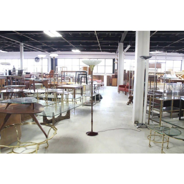 Vintage Mid Century Faux Bamboo Floor Lamp For Sale - Image 6 of 7