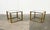 Hollywood Regency French Brass and Glass Cube Side Tables from Maison Charles, 1970s, Set of 2 For Sale - Image 5 of 18
