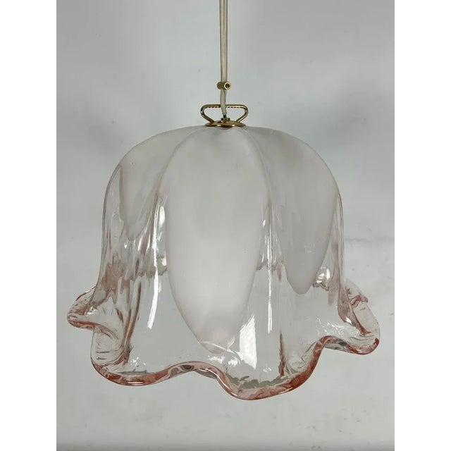 Ceiling Light in Pink and White Murano Glass from La Murrina, Italy, 1970s For Sale - Image 10 of 13