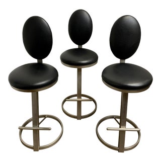 Late 20th Century Design Institute of America Bar Stools - Set of 3 For Sale