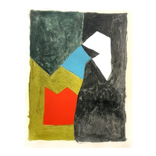 Serge Poliakoff (after) - Composition - Pochoir 1956 For Sale