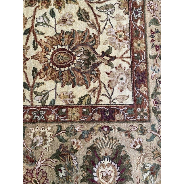 10x14 Handwoven Indian Agra Area Rug - 105381 For Sale In Dallas - Image 6 of 16