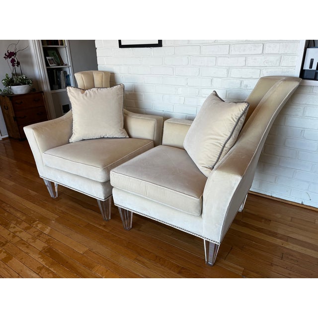 Hollywood Regency Corner Chairs – A Pair For Sale - Image 11 of 11