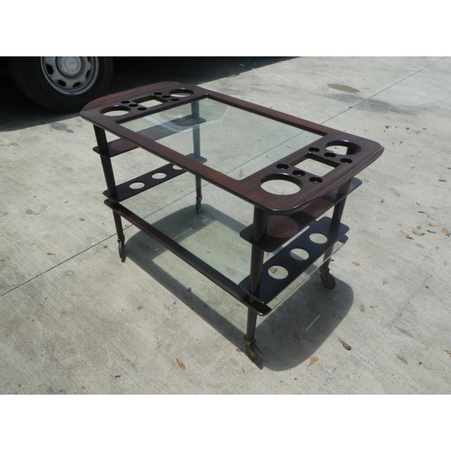 1950s De Baggis Ico Parisi Mid Century Modern Italian Bar Cart Modelo 53 For Sale - Image 5 of 13