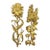 Vintage Syroco Hollywood Regency Gold Floral Wall Hangings – Pair For Sale