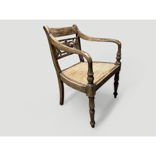 Contemporary Rare Antique Raffles Arm Chair For Sale - Image 3 of 5