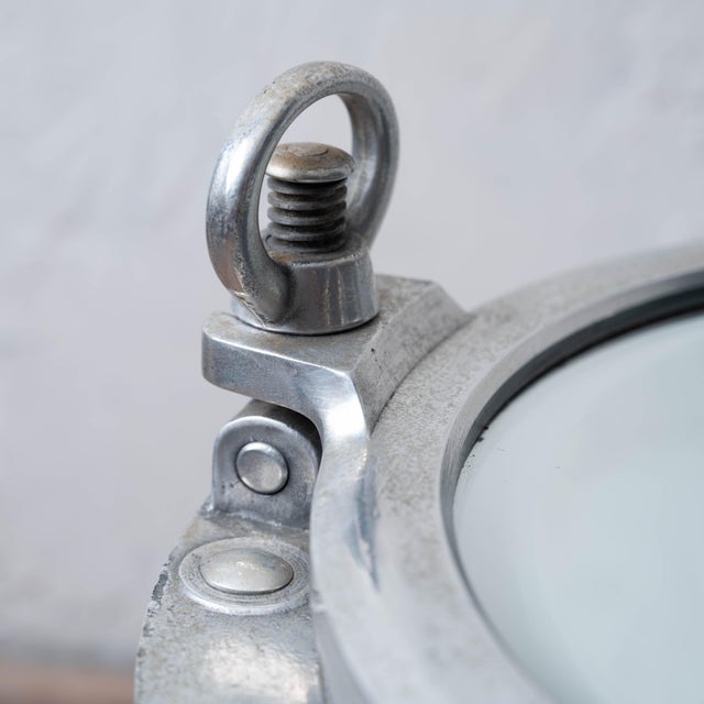 Silver A Pair of Porthole Cover Side Tables For Sale - Image 8 of 15