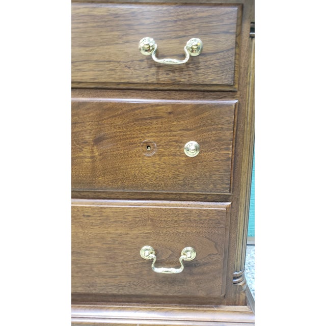 Wood Solid Wood Waterford Furniture Makers 3 Drawer Nightstand – 1997 For Sale - Image 7 of 12